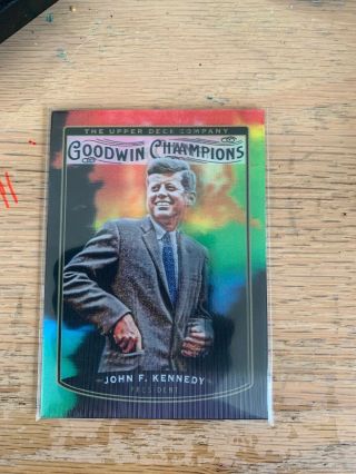 2019 Ud Goodwin Champions John F Kennedy Jfk Splash Of Color 3d Lenticular Code