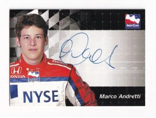 2007 Rittenhouse Irl Autographs Marco Andretti Bv$30 Sweet & Scarce