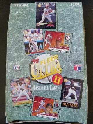1992 Fleer Ultra Series 2 Baseball Box (36 Packs)
