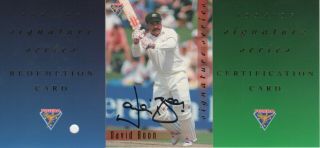 Futera Cricket 1994 - 95 Signature Series Redemption Set - David Boon