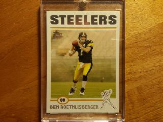 Ben Roethlisberger 2004 Topps Rookie Rc In Mag Case 311 Steelers Champ Hof ;]