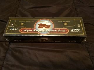2003 Topps Baseball Complete Set Series 1 And 2 Cards Factory Box