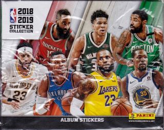 2018 - 19 Panini Basketball Sticker Box 50 Packs Of 5 Nba Stickers