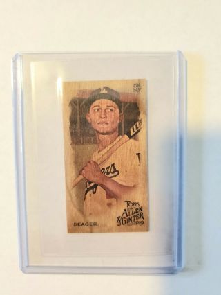 2019 Allen Ginter Mini Wood Parallel Corey Seager 1/1