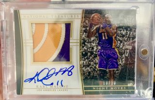 2015 - 16 National Treasures Night Moves Karl Malone Auto 10/10 Lakers