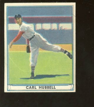 1941 Play Ball Baseball Card 6 Carl Hubbell Exmt,
