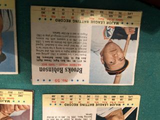6 1963 Hof post cereal baseball cards Stars Hof 6