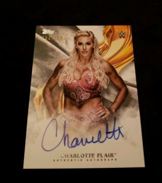 2019 Topps Wwe Undisputed Charlotte Flair Auto D 153/199