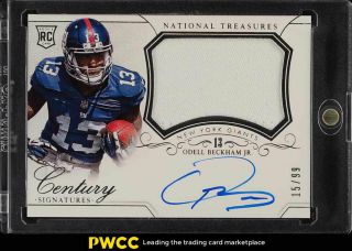 2014 National Treasures Century Odell Beckham Jr.  Rookie Auto Patch /99 (pwcc)