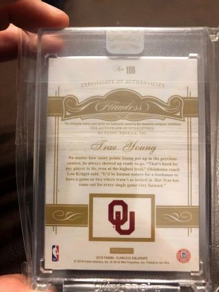 Trae Young Flawless RC Auto 18/20 Encased 6