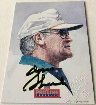 1992 Pro Line Profile Coach Don Shula Auto On Card Autograph Hof W/ Nfl Seal