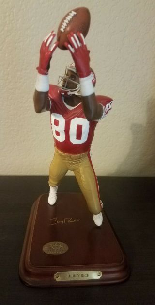 Nfl Jerry Rice Danbury Figurine San Francisco 49ers