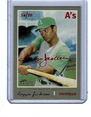 2019 Reggie Jackson Topps Allen & Ginter Real One Autograph Red Ink Auto 56/70