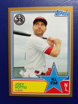 2018 Topps Series 2 Joey Votto 1983 Topps Gold Parallel /50 83as - 19 - Reds