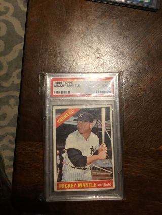 1966 Topps Mickey Mantle 50 Psa 2 Good Hof Yankee Baseball Card Graded Feb 2019