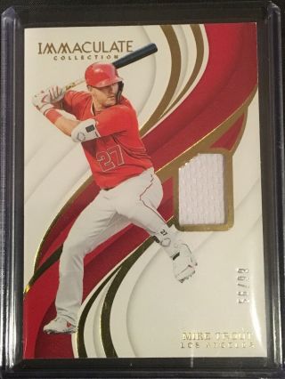 2019 Immaculate Mike Trout Game Jersey /99 Los Angeles Angels