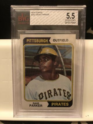 1971 Topps 252 Dave Parker Rookie Card Pirates Bgs 5.  5,  Mlb Graded