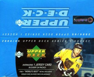 2004 - 05 Upper Deck Series 1 Hockey Retail 24ct Box