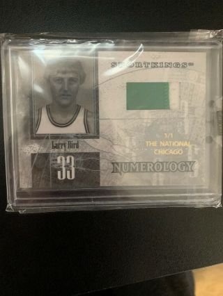 Larry Bird Sportkings Numerology /9 Game Jersey Patch