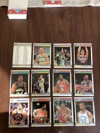 1987 - 88 Fleer Basketball Complete Set 1 - 132 (NO Stickers) Pack Fresh Jordan 4