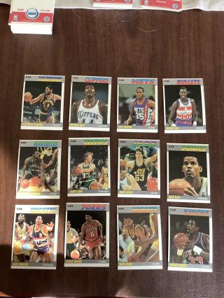 1987 - 88 Fleer Basketball Complete Set 1 - 132 (NO Stickers) Pack Fresh Jordan 5
