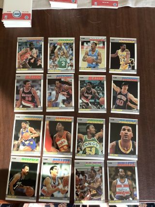 1987 - 88 Fleer Basketball Complete Set 1 - 132 (NO Stickers) Pack Fresh Jordan 7