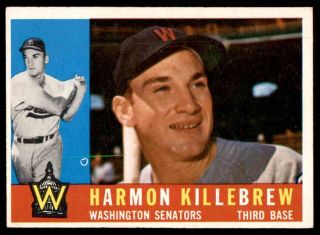 1960 Topps 210 Harmon Killebrew Senators Ex - Mt,  To Nm