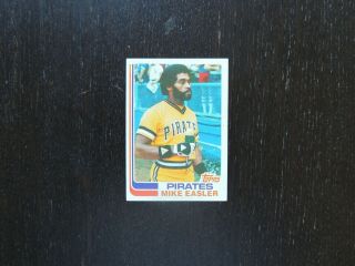 1982 Topps Blackless Mike Easler Pirates Baseball Card Error Test Proof