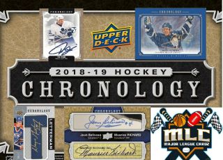 Tampa Bay Lightning 2018 - 19 Upper Deck Chronology Hockey 8 Box Case Break