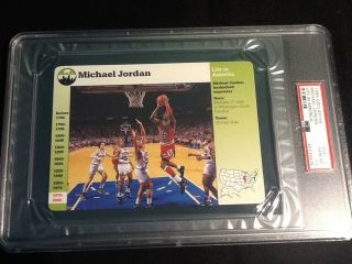 Psa 10 Gem Bulls Michael Jordan Grolier 24 - 12 Dated 1995