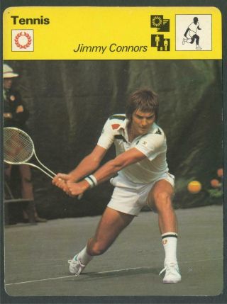 1977 - 79 German Sportscaster 13 - 15 Jimmy Connors Tennis Hof Pop One