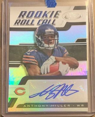 2018 Panini Certified Anthony Miller Auto Rc 35/99 Bears Rookie Roll Call