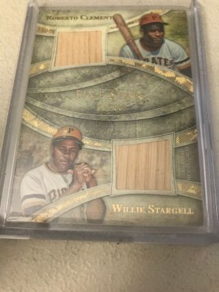 Roberto Clemente,  Willie Stargell Dual Bat Relic /10 Five Star,  Great Card