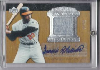 2005 Upper Deck Hall Of Fame Auto Jersey Frank Robinson 8/15