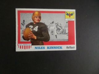 1955 Topps All American Niles Kinnick Iowa Card 6 Ex/mt Bv $135.  00 1428