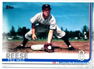 Pee Wee Reese 2019 Topps Series 2 Ssp Variation 507 Dodgers