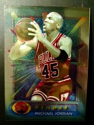 Michael Jordan 1994 Topps Finest 331 Refractor Basketball Card