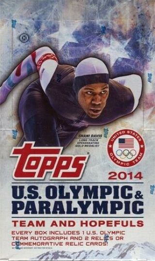 2014 Topps U.  S Olympic And Paralympic Team And Hopefuls Hobby Box