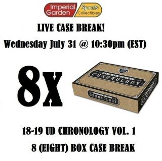 18 - 19 Ud Chronology 8 (eight) Box Case Break 1367 - Toronto Maple Leafs