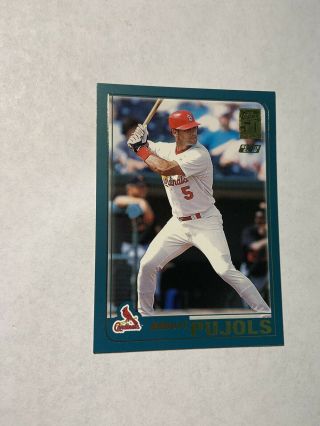 2001 TOPPS TRADED ALBERT PUJOLS ROOKIE RC T247 CARDINALS ANGELS 2