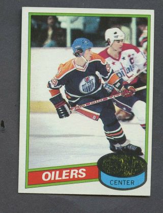 1980 Topps Hockey 250 Wayne Gretzky Edmonton Oilers Hof