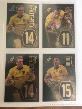 Tap N Play Rugby Jersey Numbered Cards $20 Ea Or 2 For $35