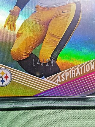 2019 Donruss Elite Aspirations Die - Cut BENNY SNELL JR.  Steelers Rookie /24 SSP 2