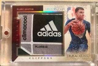 Blake Griffin 2012 - 13 Immaculate Christmas Day Adidas Logo Patch 2/2 Game