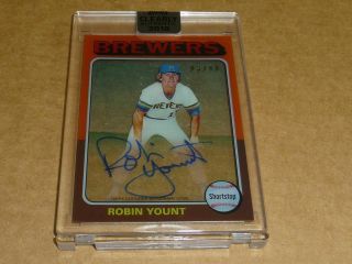 2018 Topps Clearly Authentic Robin Yount Autograph/auto Brewers /99 B6393