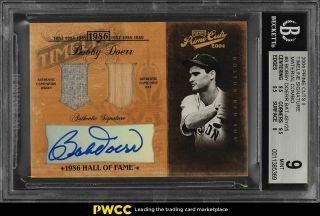 2004 Playoff Prime Cuts Timeline Bobby Doerr Auto Patch /25 8 Bgs 9 (pwcc)