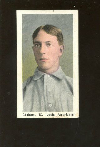 1911 M116 Sporting Life Baseball Card Graham Ex,