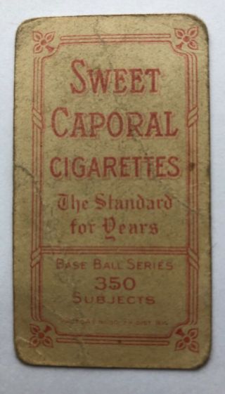 1909 - 11 T206 Dick Egan Cincinnati Sweet Caporal 350 Poor 2