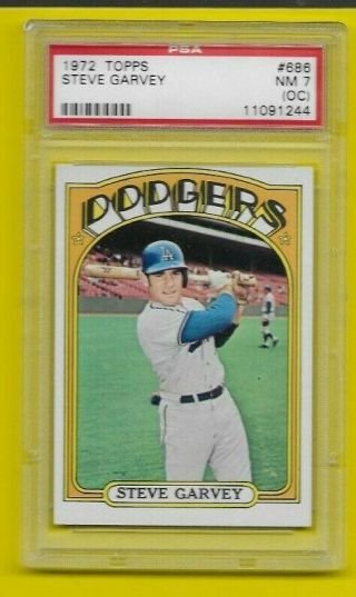 1972 Topps Steve Garvey Rc Los Angeles Dodgers 686 