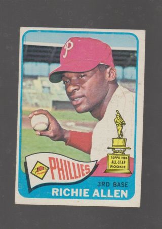 1965 Topps High Series 460 Dick Allen Phillies Great Bv $40 Ex/mt
